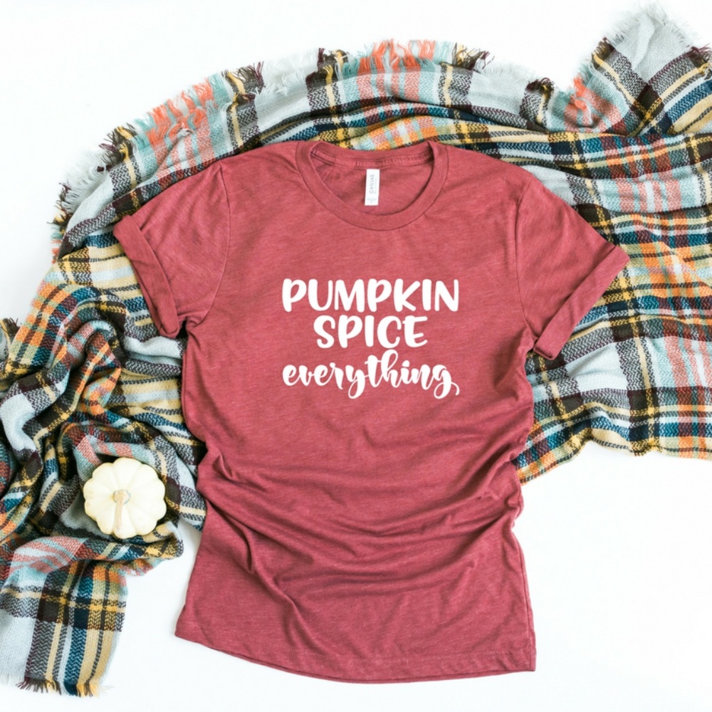 Fall t-shirt with saying, Pumpkin Spice t-shirt